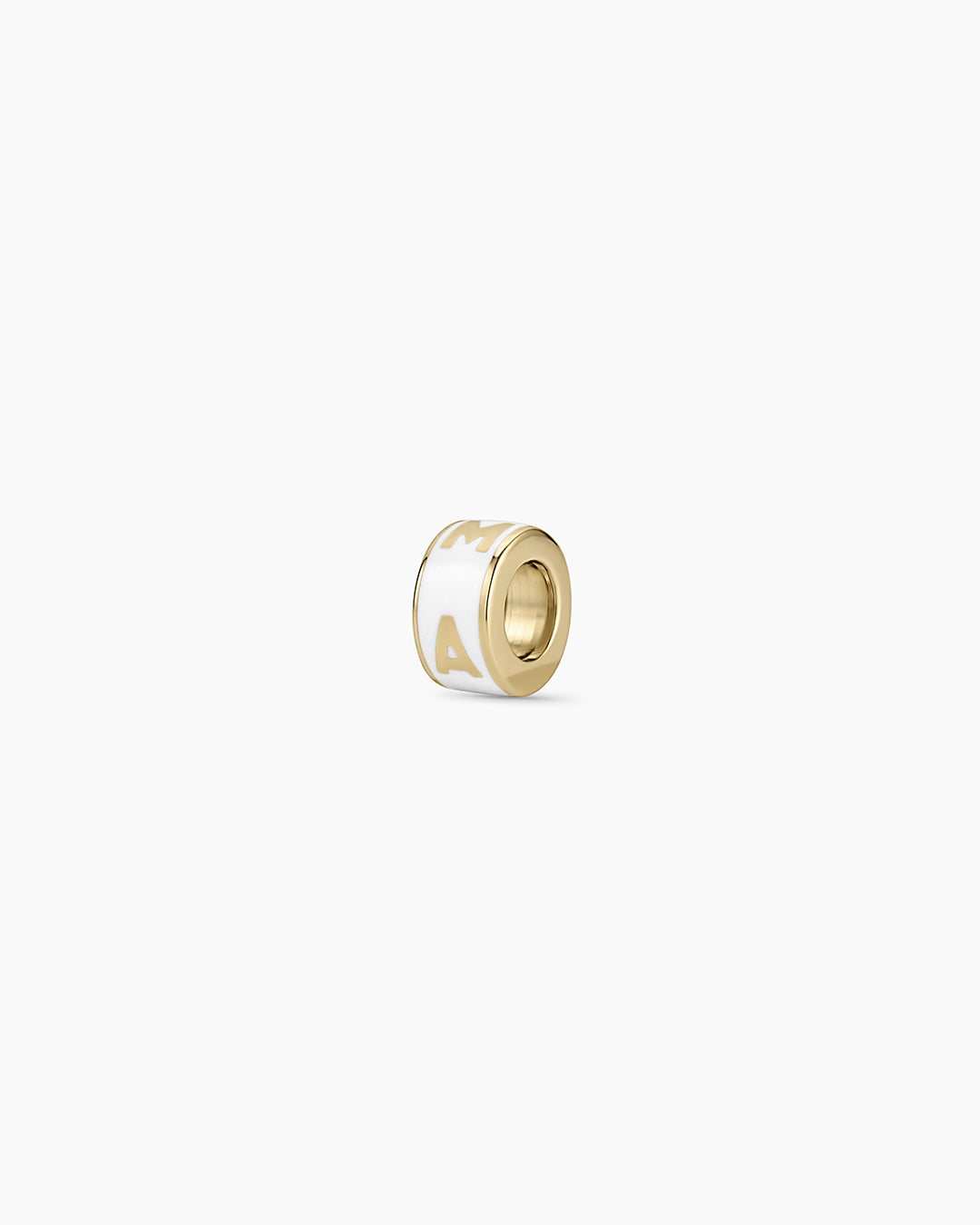 14K Gold Mama Halo Charm Necklace || option::14K Solid Gold
