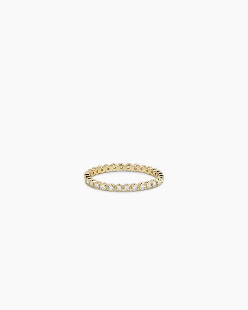 Classic Diamond Eternity Ring || option::14K Solid Gold