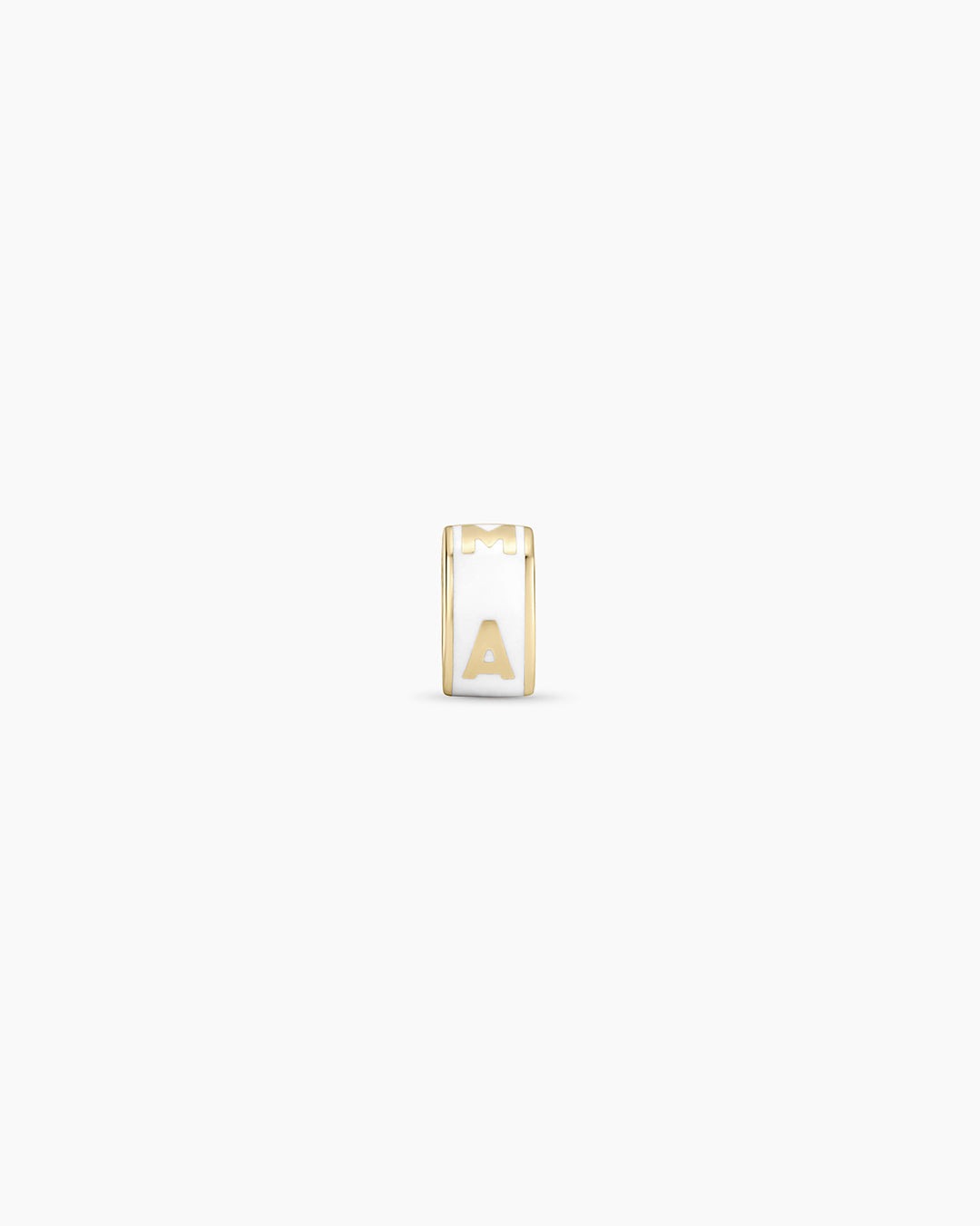 14K Gold Mama Halo Charm Necklace || option::14K Solid Gold